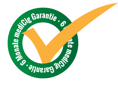 6 Monate medicig Garantie Badge