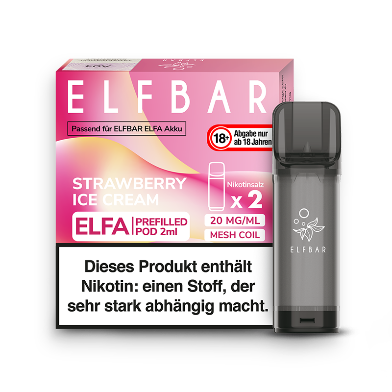 Elf Bar Elfa Pod Strawberry Ice Cream 2er Pack