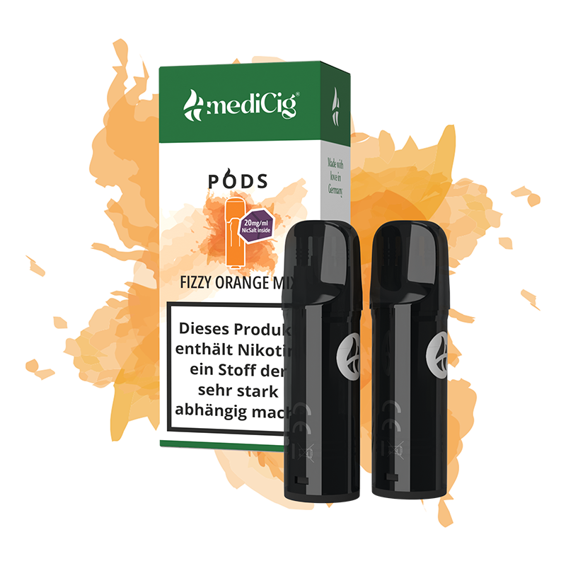 mediCig Pods Fizzy Orange Mix 2er Pack