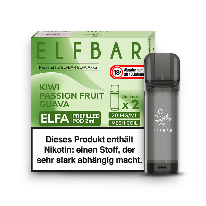 Elf Bar Elfa Pod Kiwi Passion Fruit Guave 2er Pack