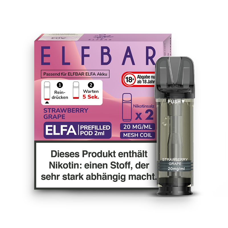 Elf Bar Elfa Pod Strawberry Grape 2er Pack