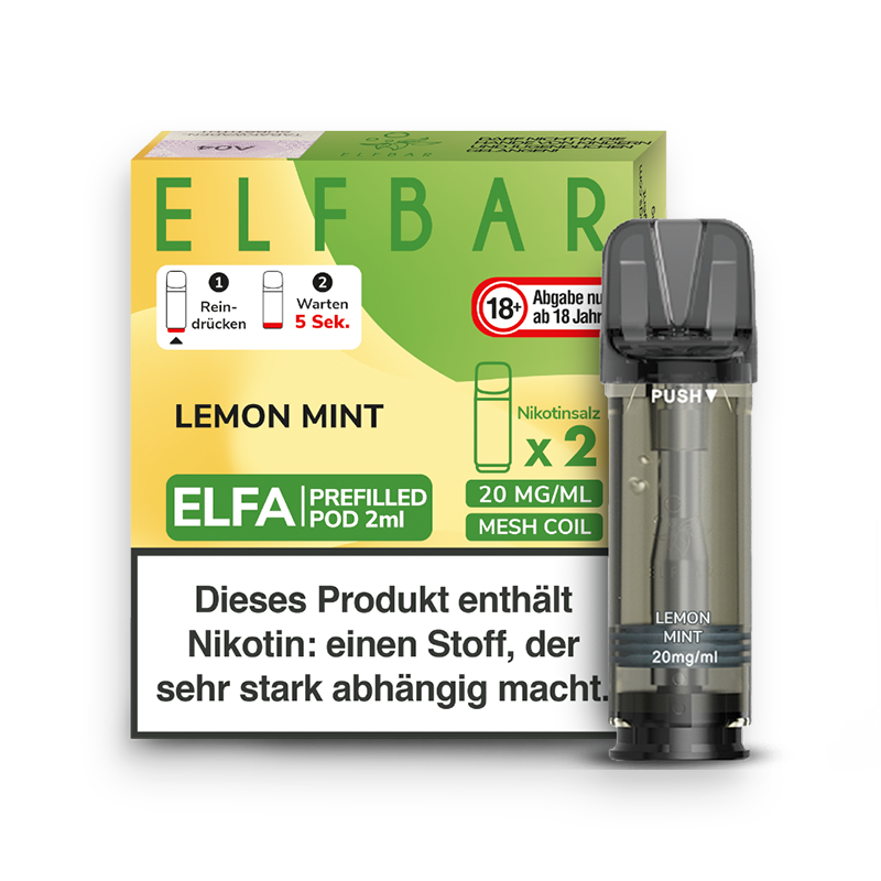 Elf Bar Elfa Pod Lemon Mint 2er Pack