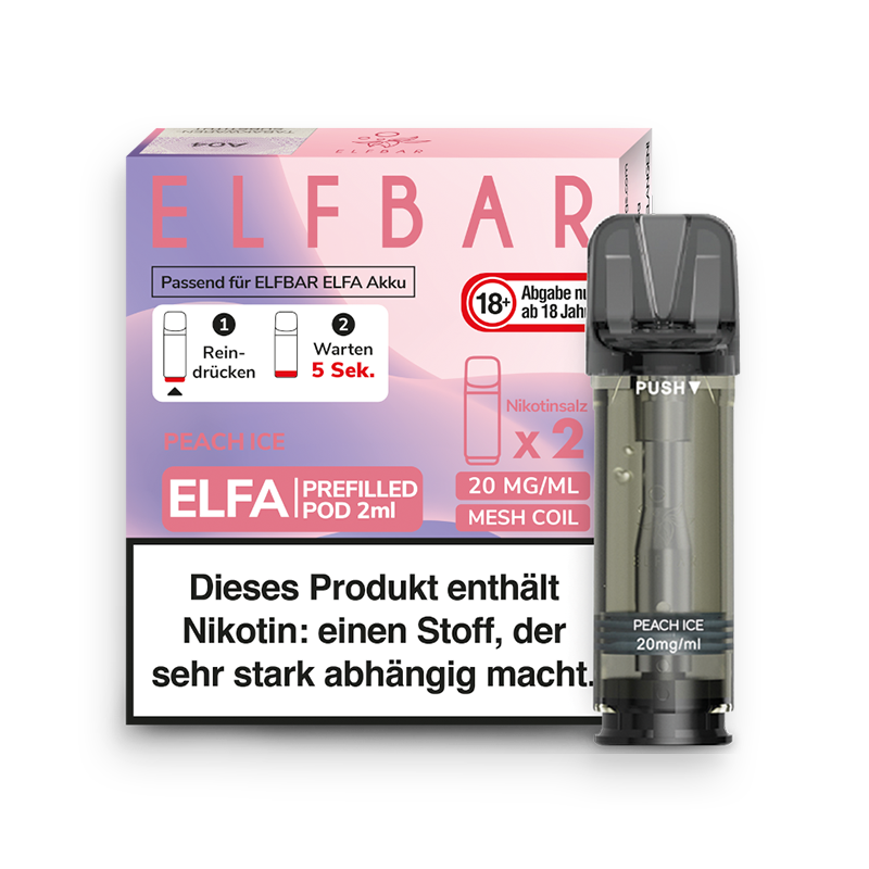 Elf Bar Elfa Pod Peach Ice 2er Pack