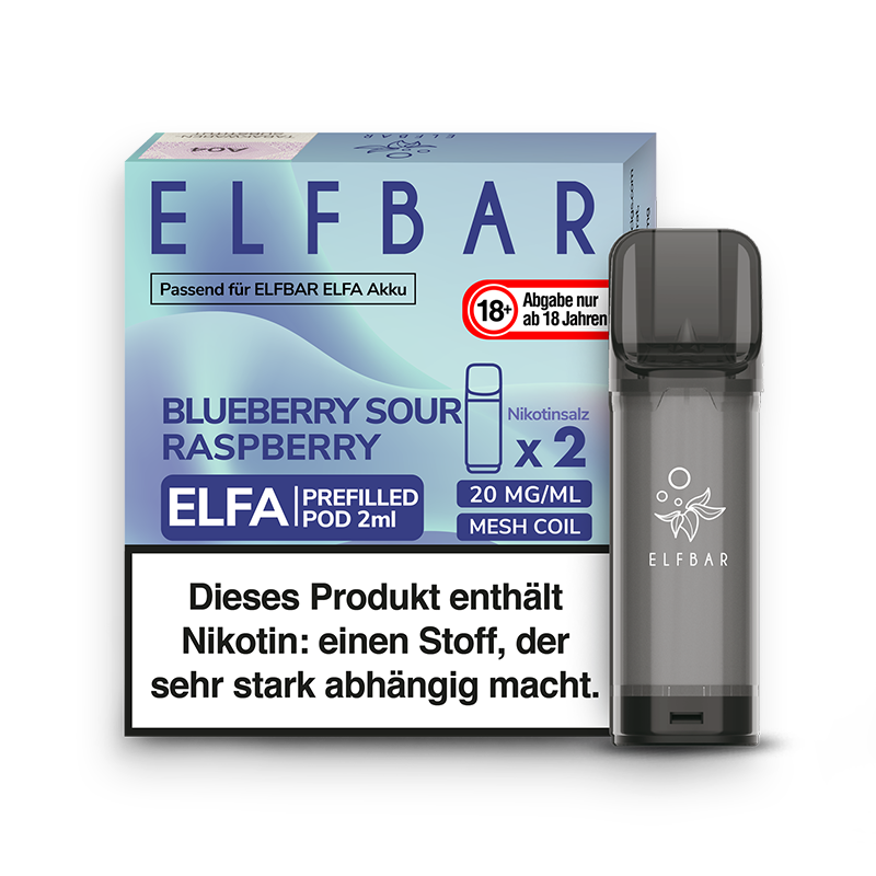 Elf Bar Elfa Pod Blueberry Sour Raspberry 2er Pack