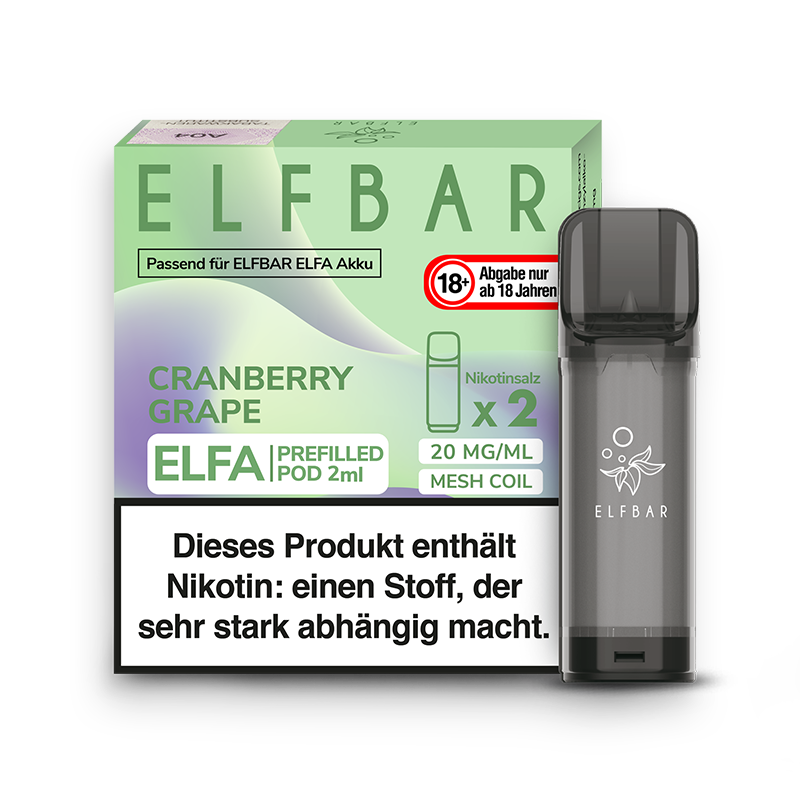 Elf Bar Elfa Pod Cranberry Grape 2er Pack