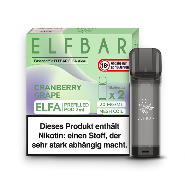 Elf Bar Elfa Pod Cranberry Grape 2er Pack