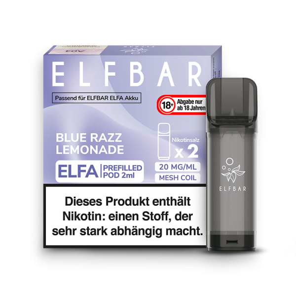 Elf Bar Elfa Pod Blue Razz Lemonade 2er Pack