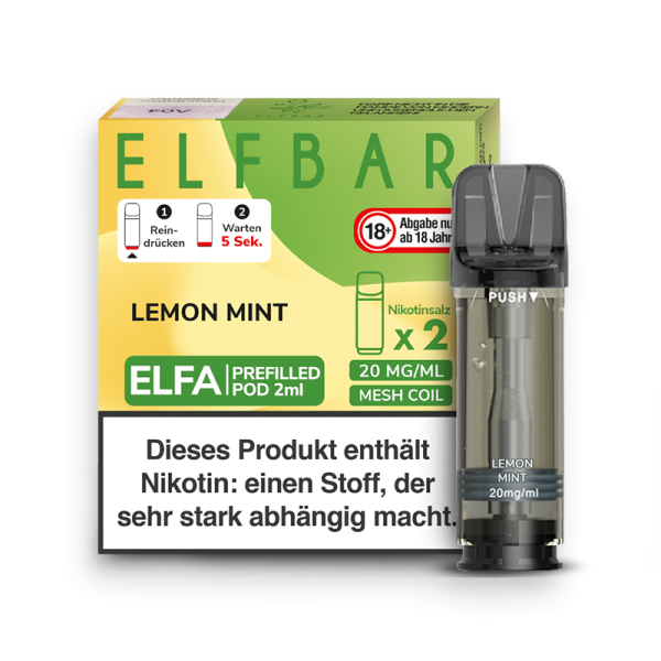 Elf Bar Elfa Pod Lemon Mint 2er Pack