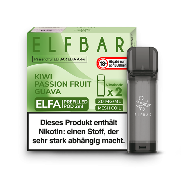 Elf Bar Elfa Pod Kiwi Passion Fruit Guave 2er Pack