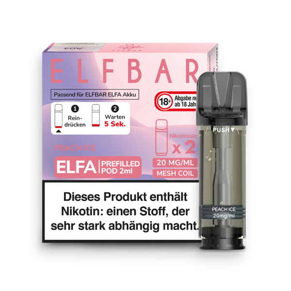 Elf Bar Elfa Pod Peach Ice 2er Pack